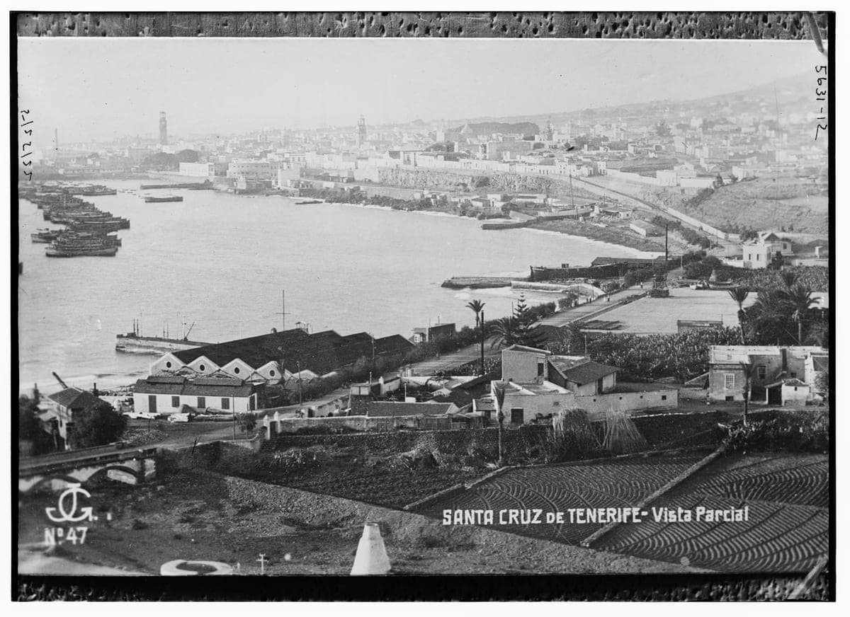 Vista parcial de Santa Cruz de Tenerife, h. 1900 (Bain News Service)